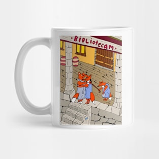 Antique foxes life pictures Mug